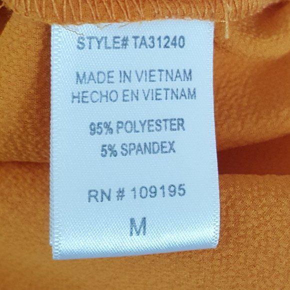 Women's LOVE J Top Blouse Size M Color Mustard - Picture 7 of 7